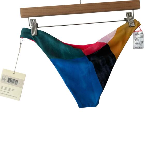 Mara Hoffman Kay Cheeky Colorblock Multicolor Bikini Bottoms Medium - Picture 7 of 7